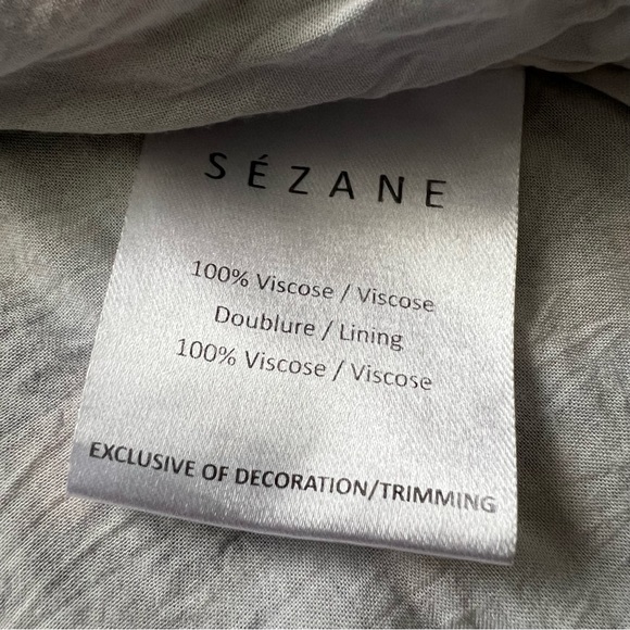 Sezane Anastasia Blue Poppy Floral Wrap Dress Women's size 34 / US size 2 - Picture 10 of 12